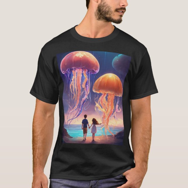 Mesmerizing Jellyfish T-Shirt (Framsida)
