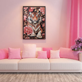 Mesmerizing Tiger Rosa Flowers Poster