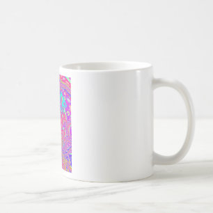 Mesmerizing Whirlpool Kärlek Cyan Text Graphics Kaffemugg