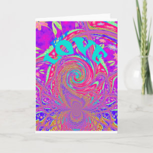 Mesmerizing Whirlpool Kärlek Cyan Text Graphics Meddelande