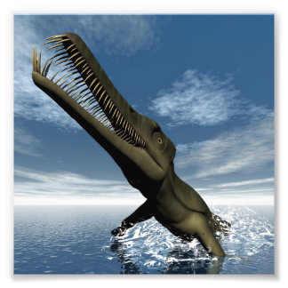 Mesosaurus dinosaur - 3D-rendering Fototryck