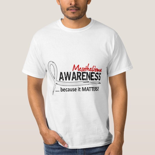 Mesothelioma för medvetenhet 2 t-shirt (Framsida)