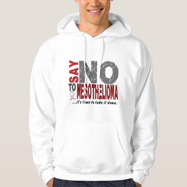 MesotheliomaNÅGOT ATT SÄGA INTE Sweatshirt Med Luva (Framsida)