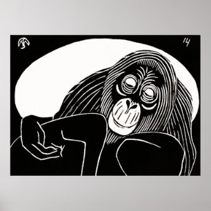 Mesquitas Orangutan: Konst med Vild Soul Poster