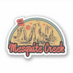 Mesquite Creek, Arizona  Klistermärke Klistermärken