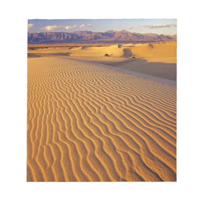 Mesquite Flat sanddyner i Death Valley Anteckningsblock (Framsida)