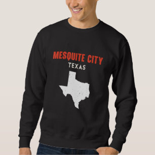 Mesquite Texas USA Delstat Amerika Resa Texan Lång Ärmad Tröja
