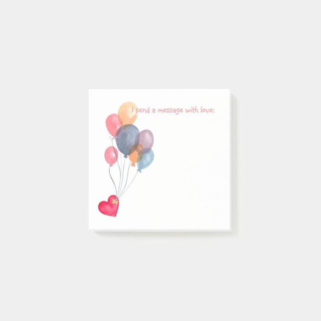 Message mit Kärlek Post-it Block (Framsida)