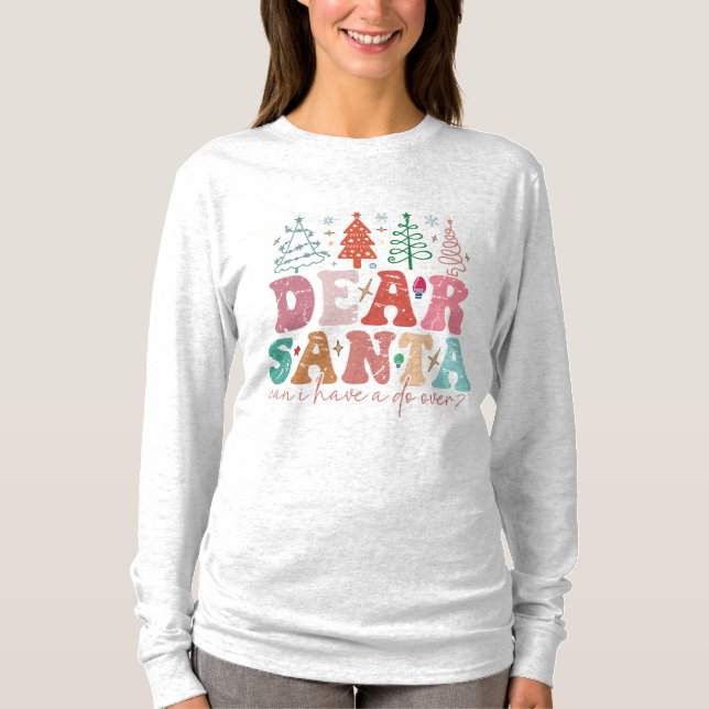 Message to Santa Claus T Shirt (Framsida)