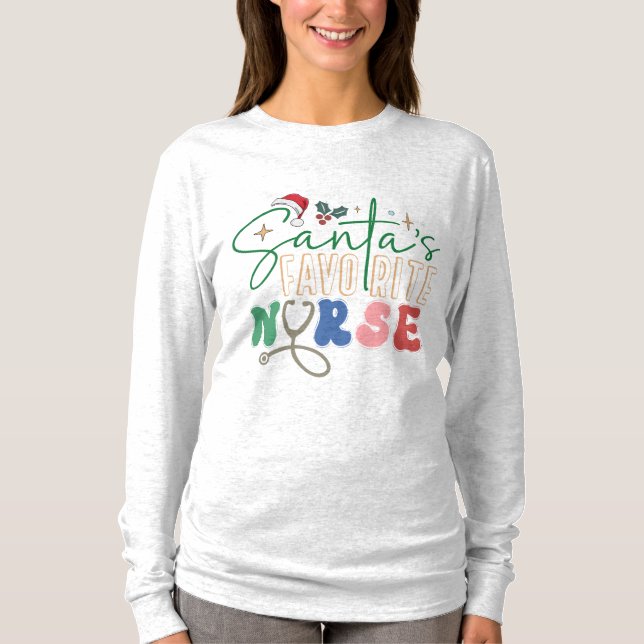 Message to Santa Claus T Shirt (Framsida)