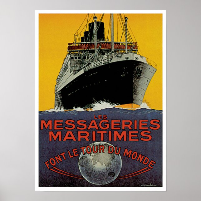 Messageries Maritimes Poster (Framsidan)