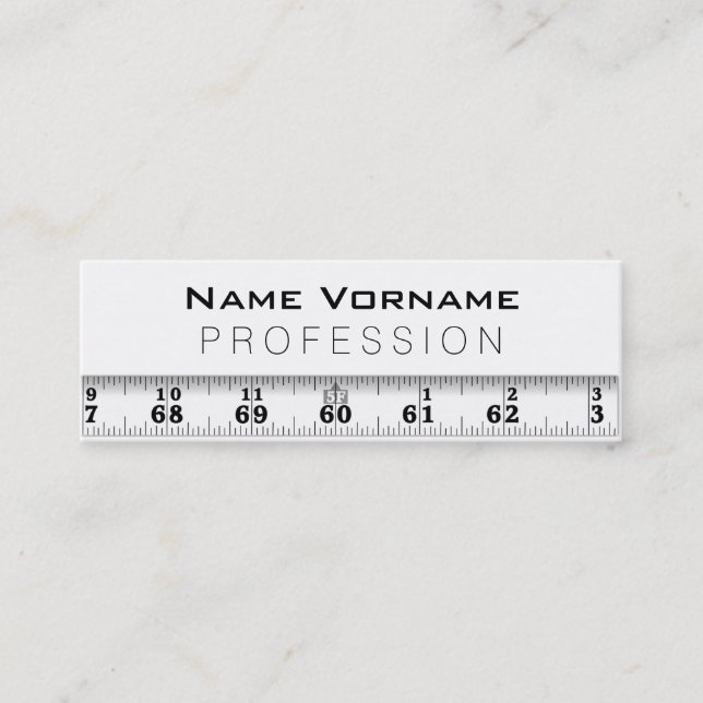 Messband Mini Visitkort (Framsida)