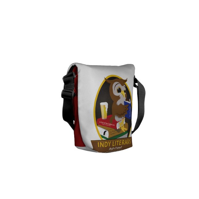 Messenger bag för Indianapolis litterär (Vänster Baksida)