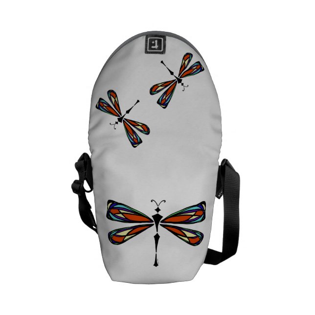 Messenger bag för målat glasssländakortkort (Öppen Baksida)