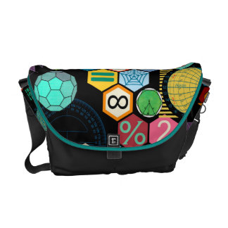 messenger bag för mathkärleksvart