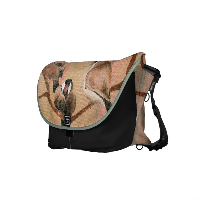 Messenger bag för Shanghai fågelRickshaw (Högra Framsidan)