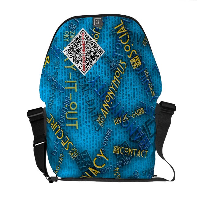 Messenger bag för ZWOOKY QR (Öppen Baksida)