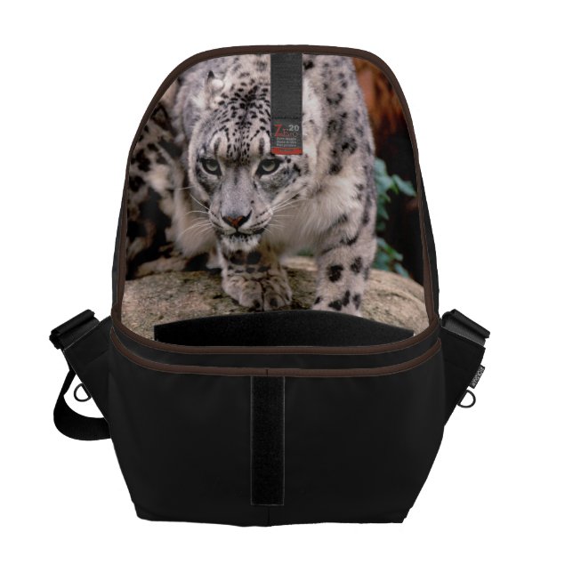 Messenger bagsnöleopard kurir väska (Framsidan Öppen)