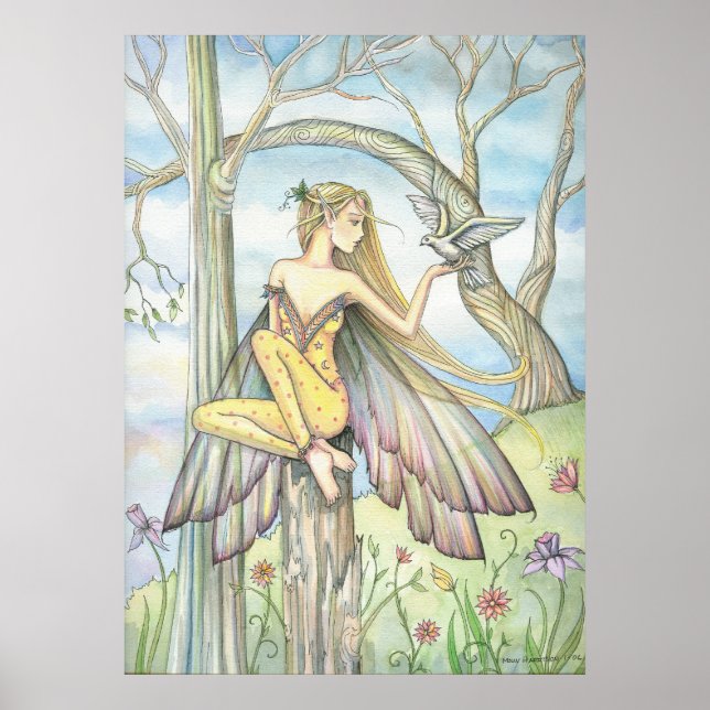 Messenger Fairy Dove Affisch av Molly Harrison (Framsidan)