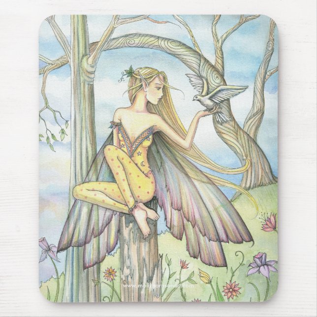 Messenger Fairy Dove Mousepad Musmatta (Framsidan)