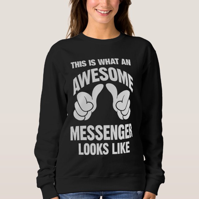 Messenger Fantastisk ser ut som roligt T Shirt (Framsida)