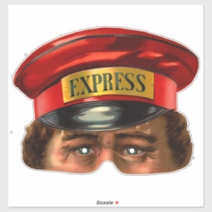 Messenger - Vintage Viktorian Mask Sticker Klistermärken