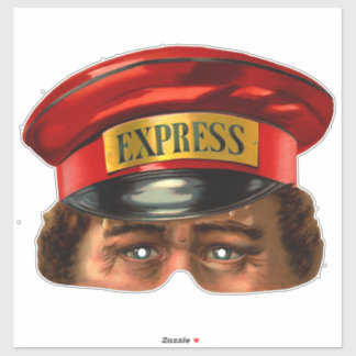 Messenger - Vintage Viktorian Mask Sticker Klistermärken