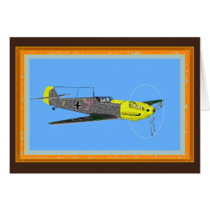 Messerschmitt 109E-7 Hälsningskort
