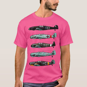 Messerschmitt BF109 Tyska WW2-bekämpare T Shirt