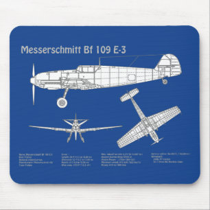 Messerschmitt Bf 109 - Flygplanets blåkopia ABD Musmatta