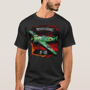 Messerschmitt BF-109 Luftwaffe Fighter Flygplan T Shirt
