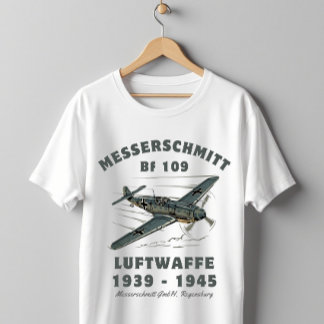 Messerschmitt Bf 109 Luftwaffe WWII-jaktplan  T Shirt