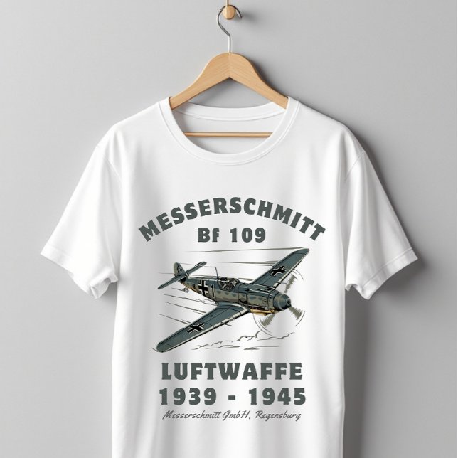 Messerschmitt Bf 109 Luftwaffe WWII-jaktplan  T Shirt (Skapare uppladdad)