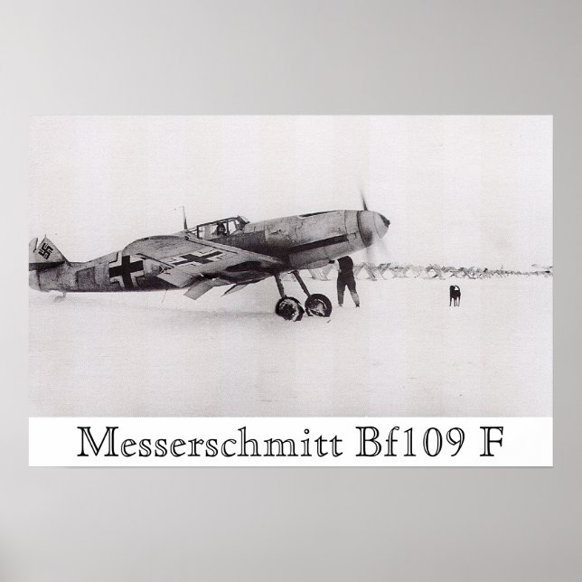 Messerschmitt Bf-109F Poster (Framsidan)
