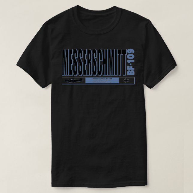 Messerschmitt Fighter T Shirt (Design framsida)