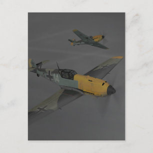Messerschmitt ME109 Vykort