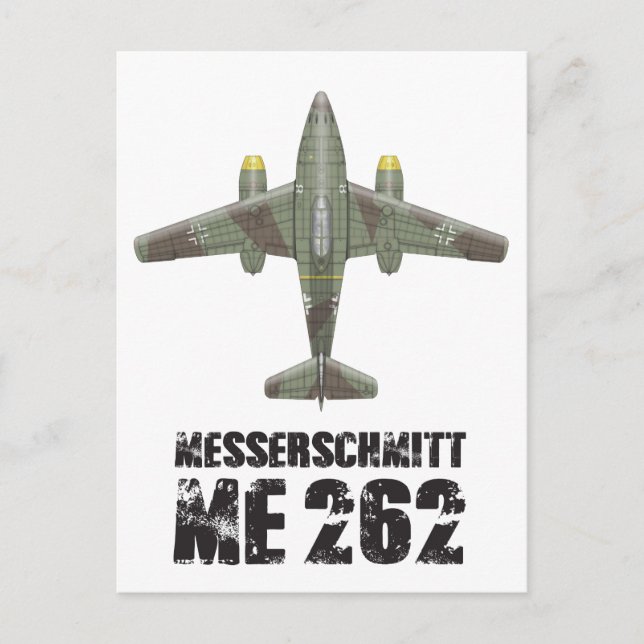 MESSERSCHMITT ME262 SCHWALBE VYKORT (Framsida)