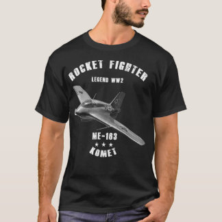 Messerschmitt Me 163 Komet Military Rocket Fighter T Shirt