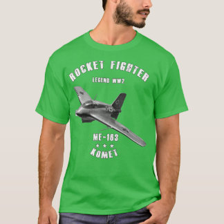 Messerschmitt Me 163 Komet Military Rocket Fighter T Shirt