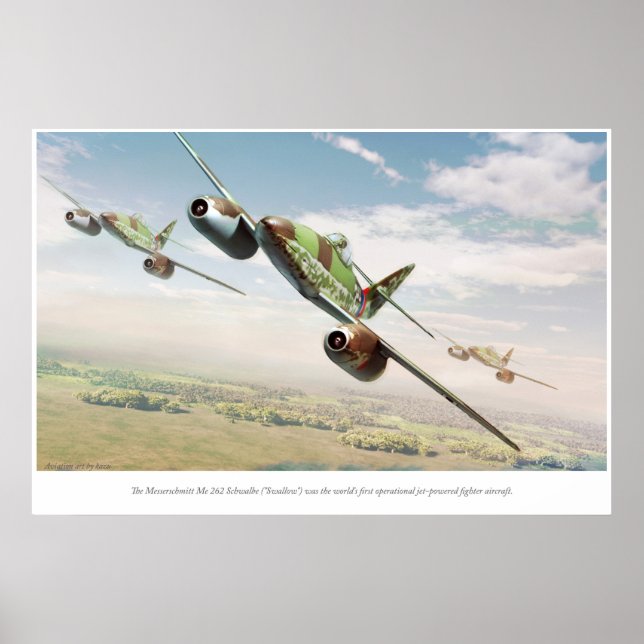 Messerschmitt Me 262 Poster (Framsidan)