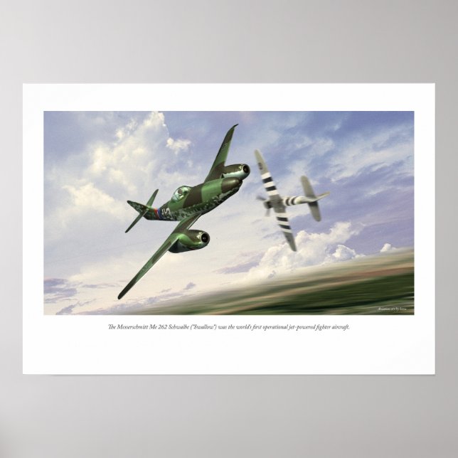 Messerschmitt Me 262 Poster (Framsidan)