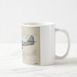 Messerschmitt Me-262 Swallow Kaffemugg<br><div class="desc">The famed German Fighter,  Me-262.  This early German fighter is set on a blueprint background on a coffee mug.</div>