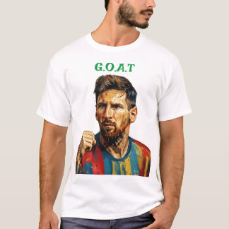 Messi Art T-Shirt - Snyggt Soccer Fläkt Apparel