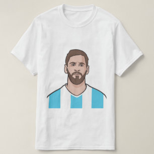 Messi och argentina fläkt t-shirt