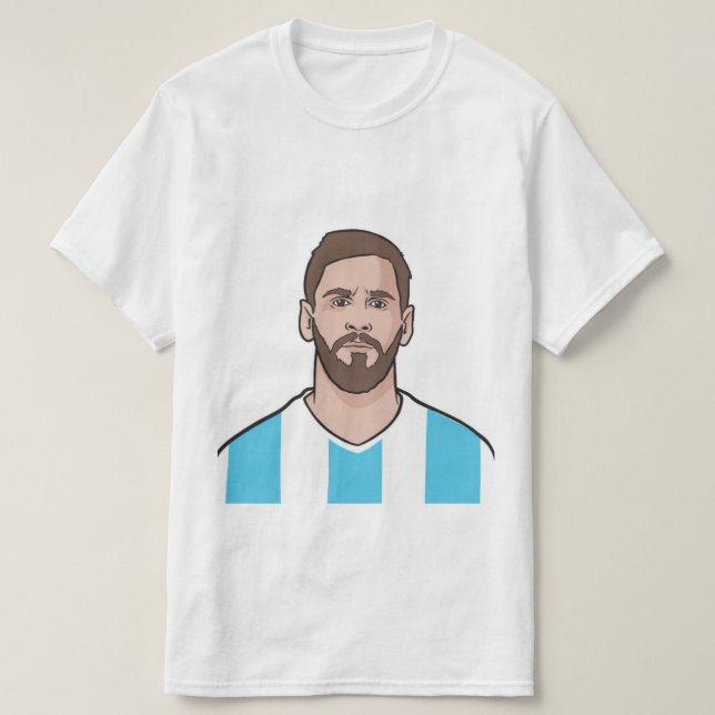 Messi och argentina fläkt t-shirt (Design framsida)
