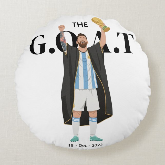 Messi VM-mästare  Rund Kudde (Framsidan)