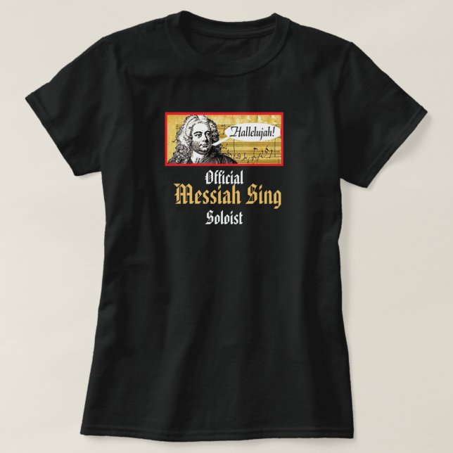 Messiah Sing Tee - just add your church or choir! (Design framsida)