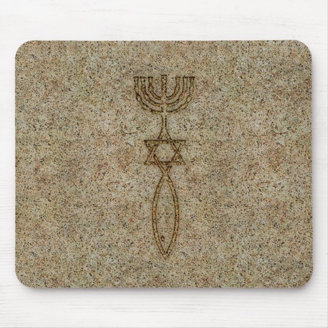 Messianic försegla stenen Mousepad Musmatta (Framsidan)