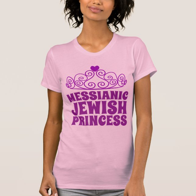 MESSIANIC JEWISH PRINCESS Dam T-Shirts (Framsida)