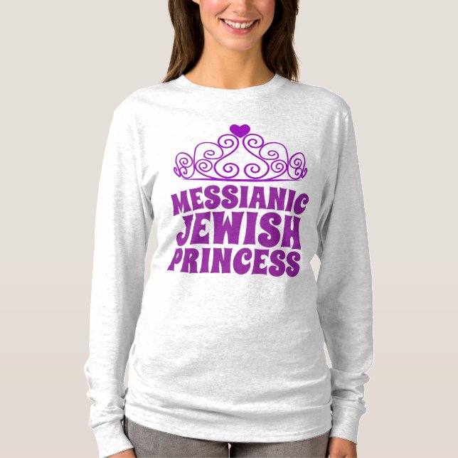 MESSIANIC JEWISH PRINCESS Dam T-Shirts (Framsida)
